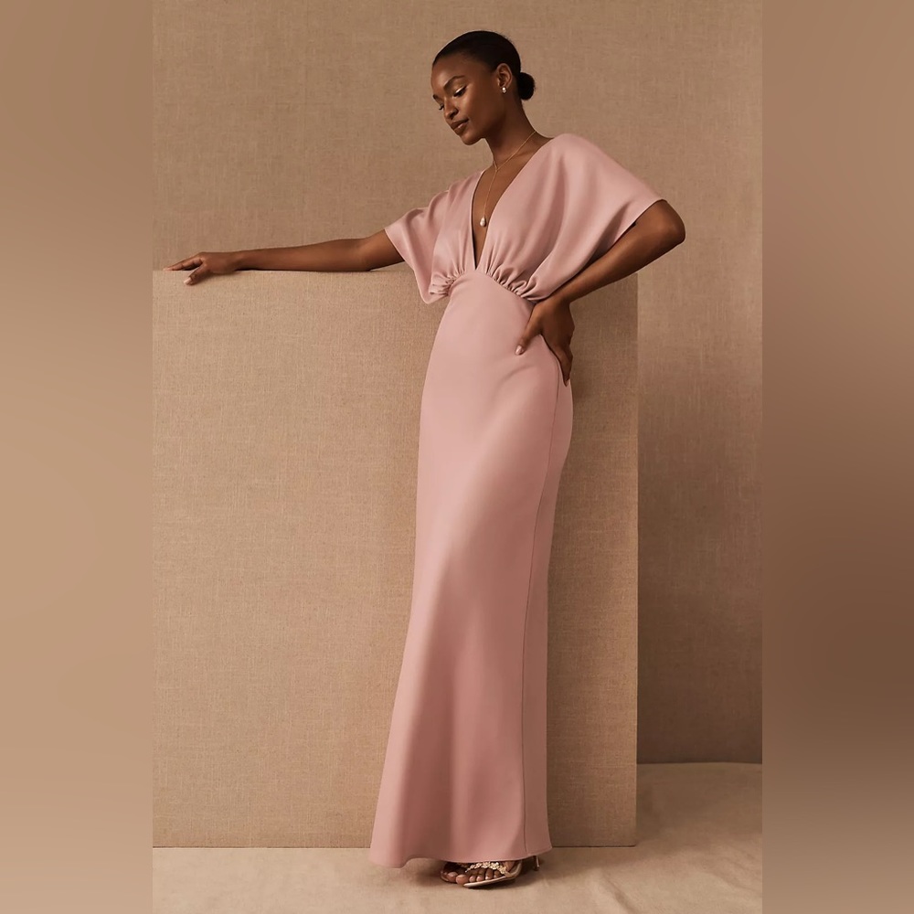 Leila Satin Charmeuse Maxi Dress